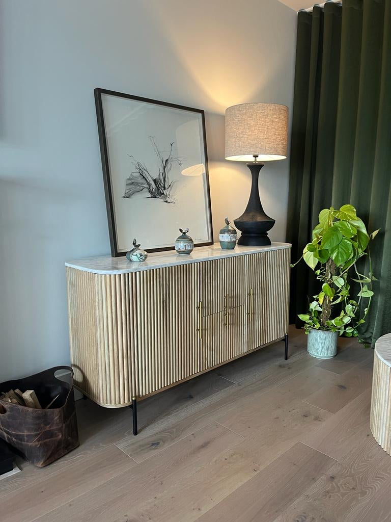 MARBLE SIDEBOARD BLANCO