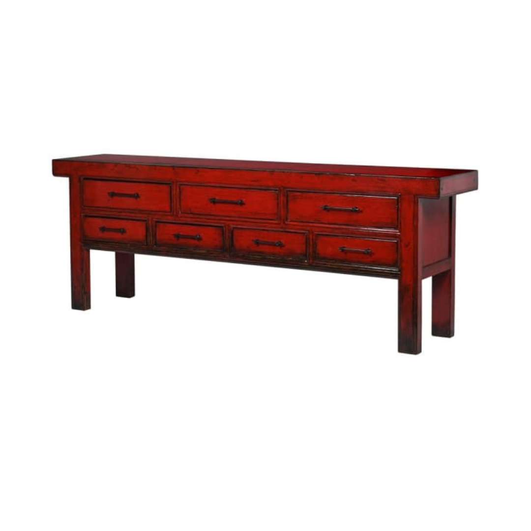 RICH RED GLOSS CONSOLE / SIDEBOARD