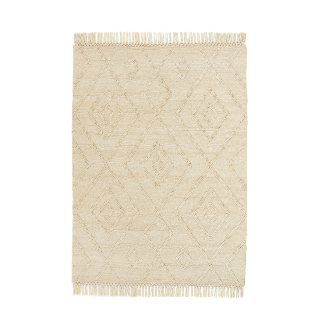 ERIN HANDWOVEN FRINGED RUG