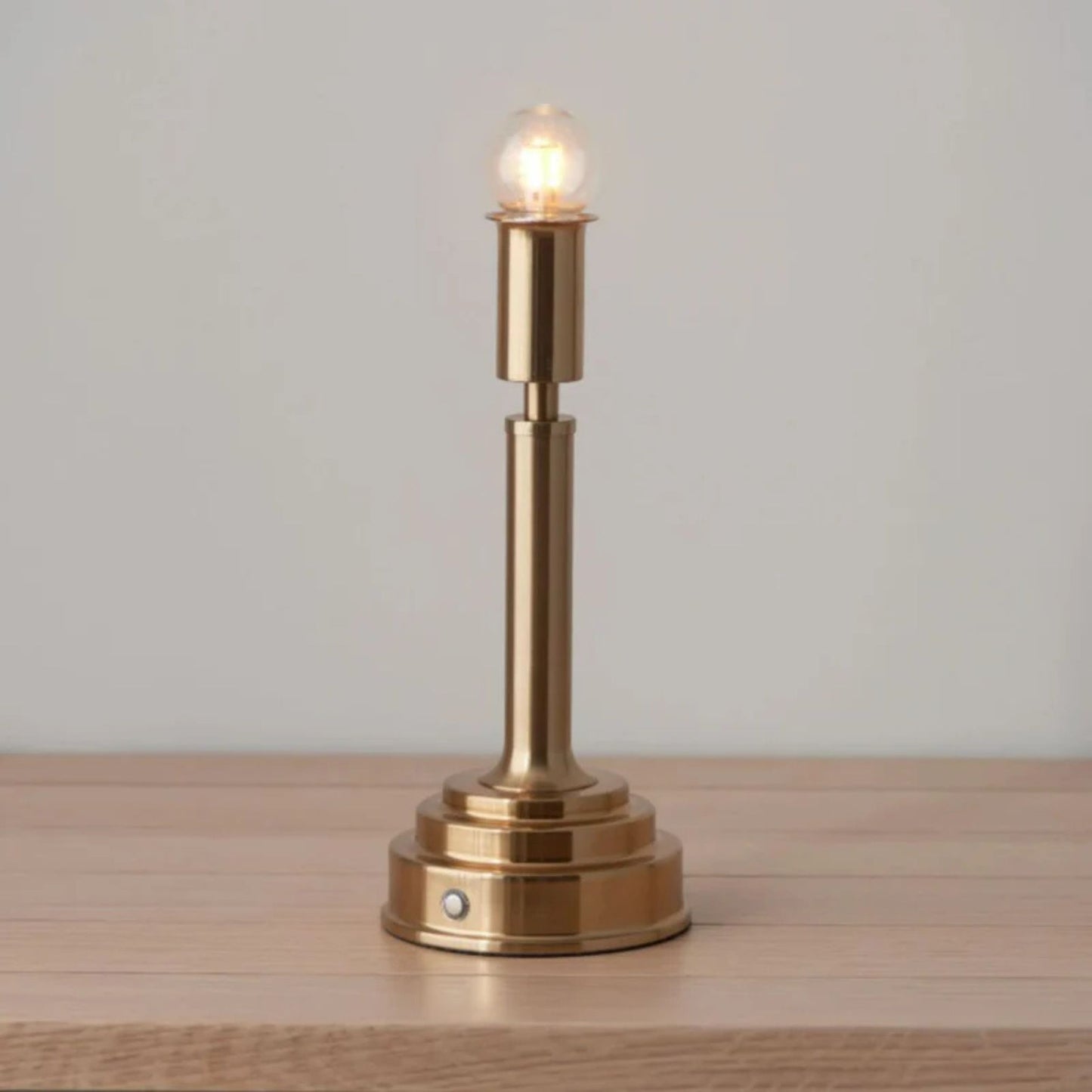 Hudson Aged Brass Rechargeable Lamp