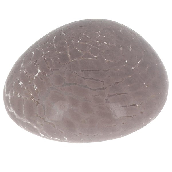 Glass Pebble Crackle Lamp Grey