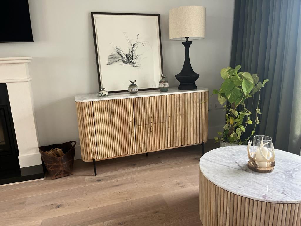 MARBLE SIDEBOARD BLANCO