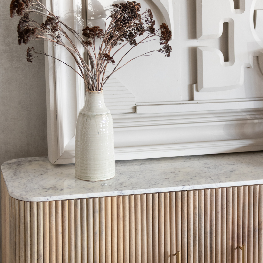 MARBLE SIDEBOARD BLANCO