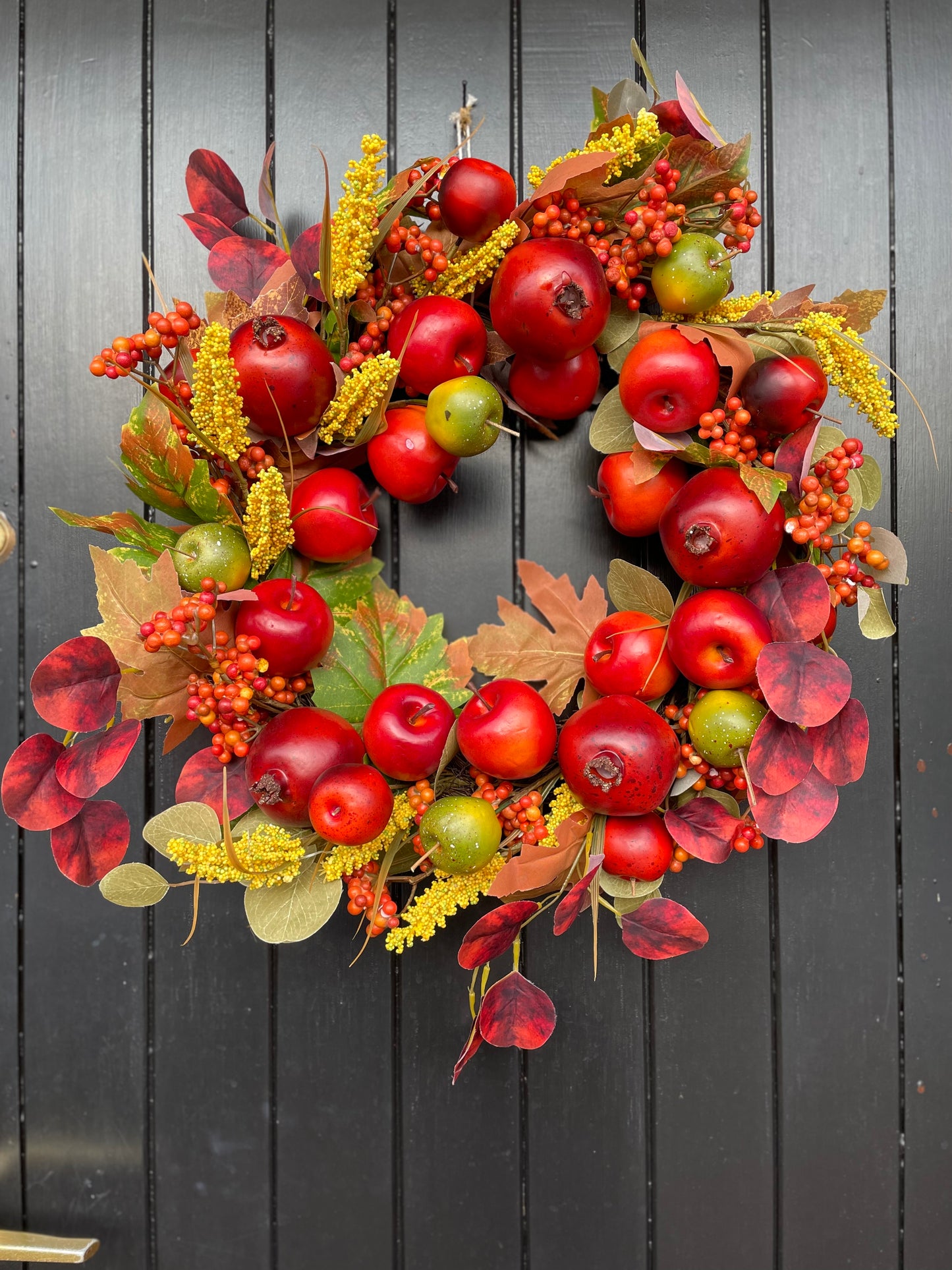 AUTUMN POMEGRANATE & APPLE WREATH