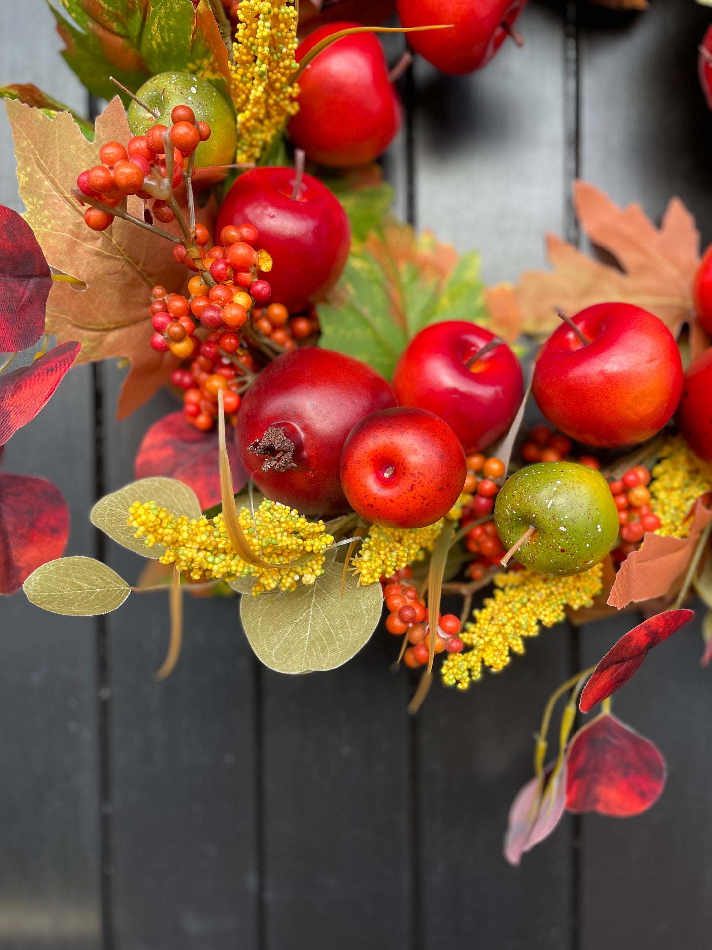 AUTUMN POMEGRANATE & APPLE WREATH