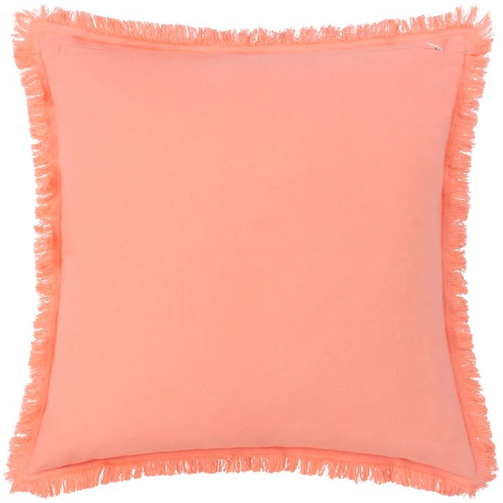 Archie Velvet Cushion Coral