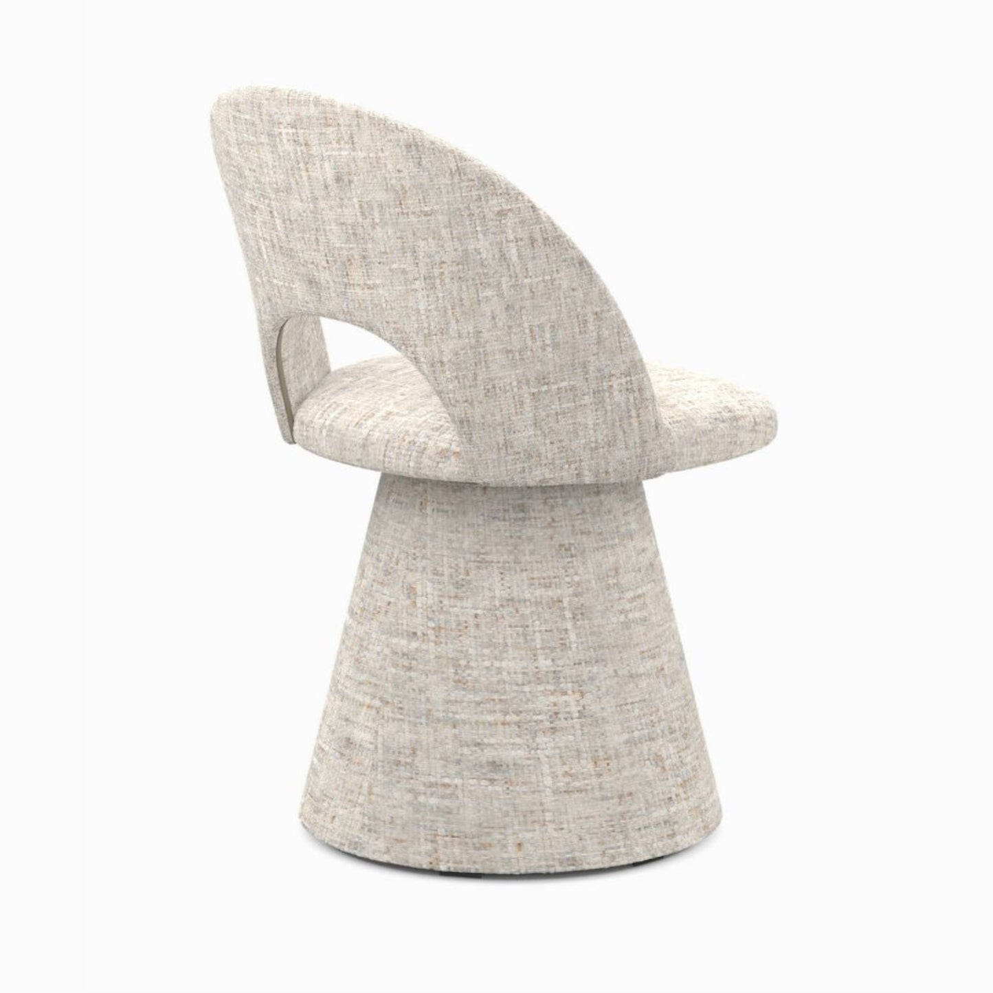 Modern chair with a textured design on a white background
