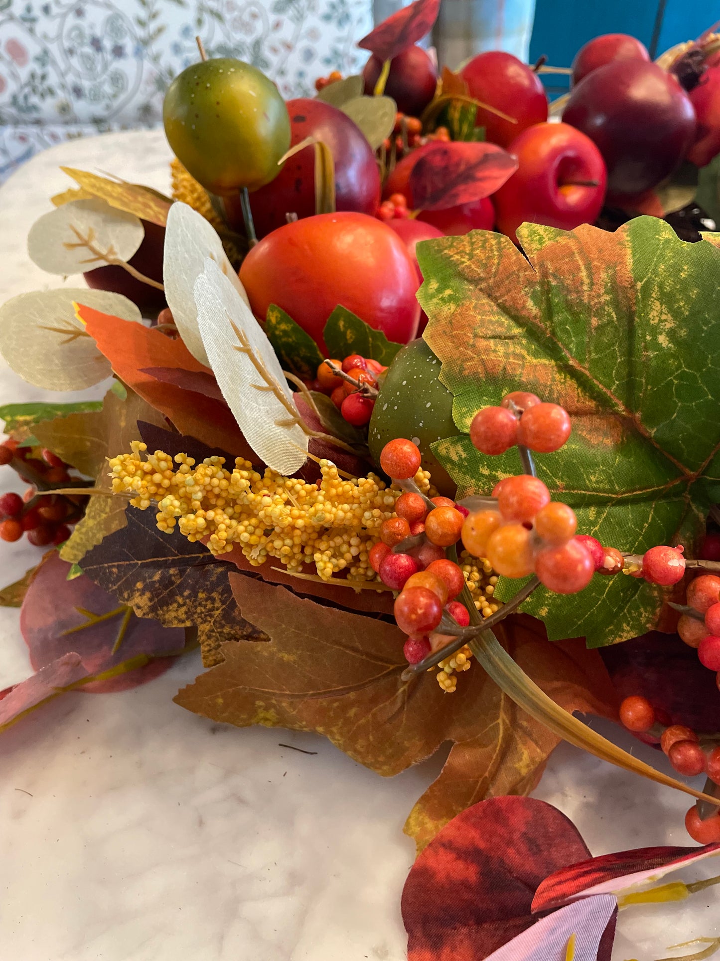 AUTUMN POMEGRANATE & APPLE WREATH