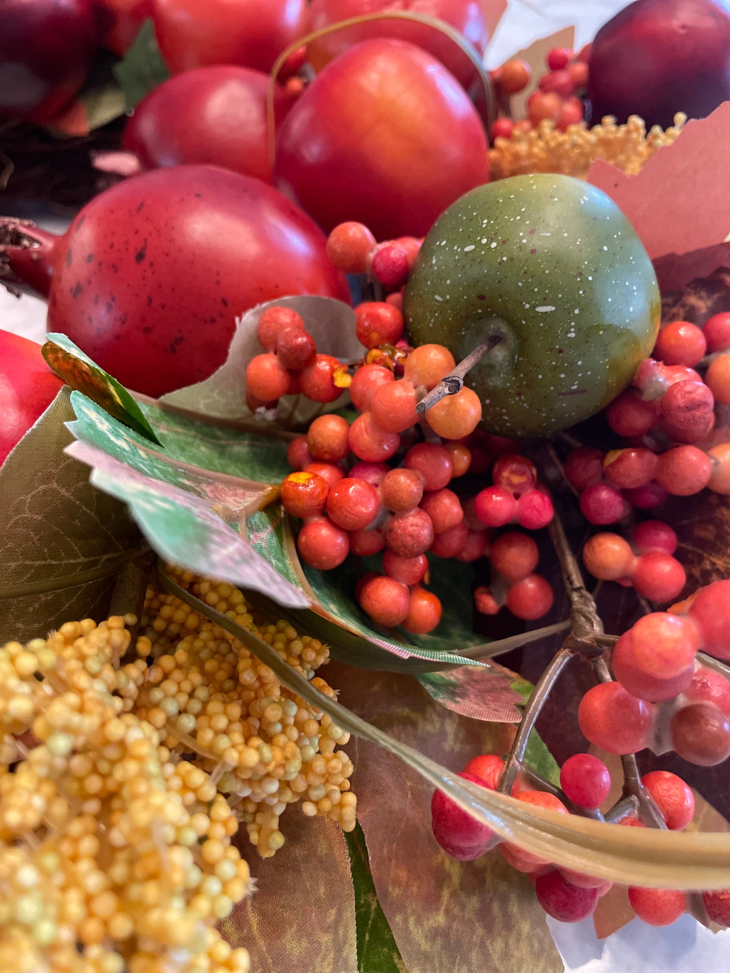 AUTUMN POMEGRANATE & APPLE WREATH
