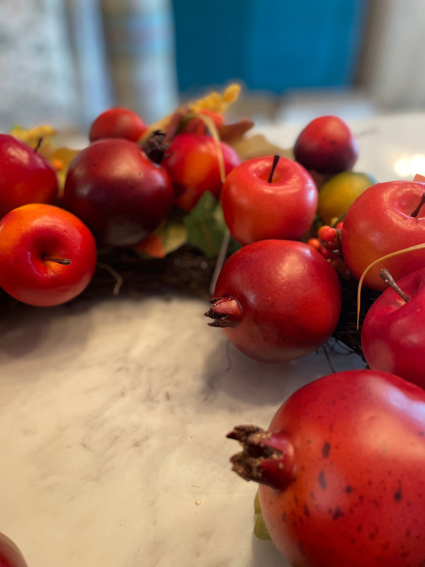 AUTUMN POMEGRANATE & APPLE WREATH
