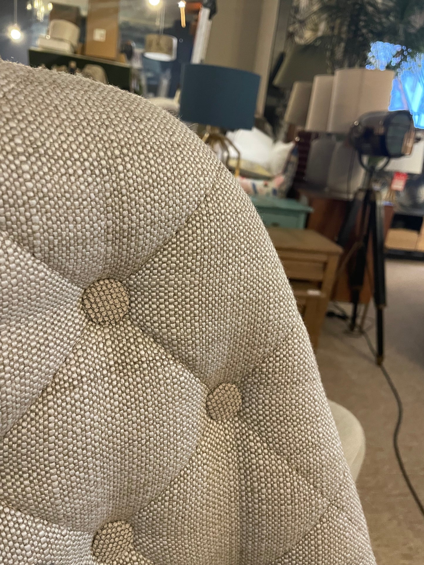 CASTLELINE LINEN COUNTER CHAIR