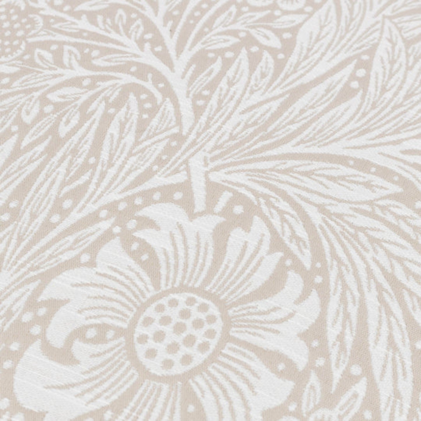 Floral pattern with white flowers on a beige background