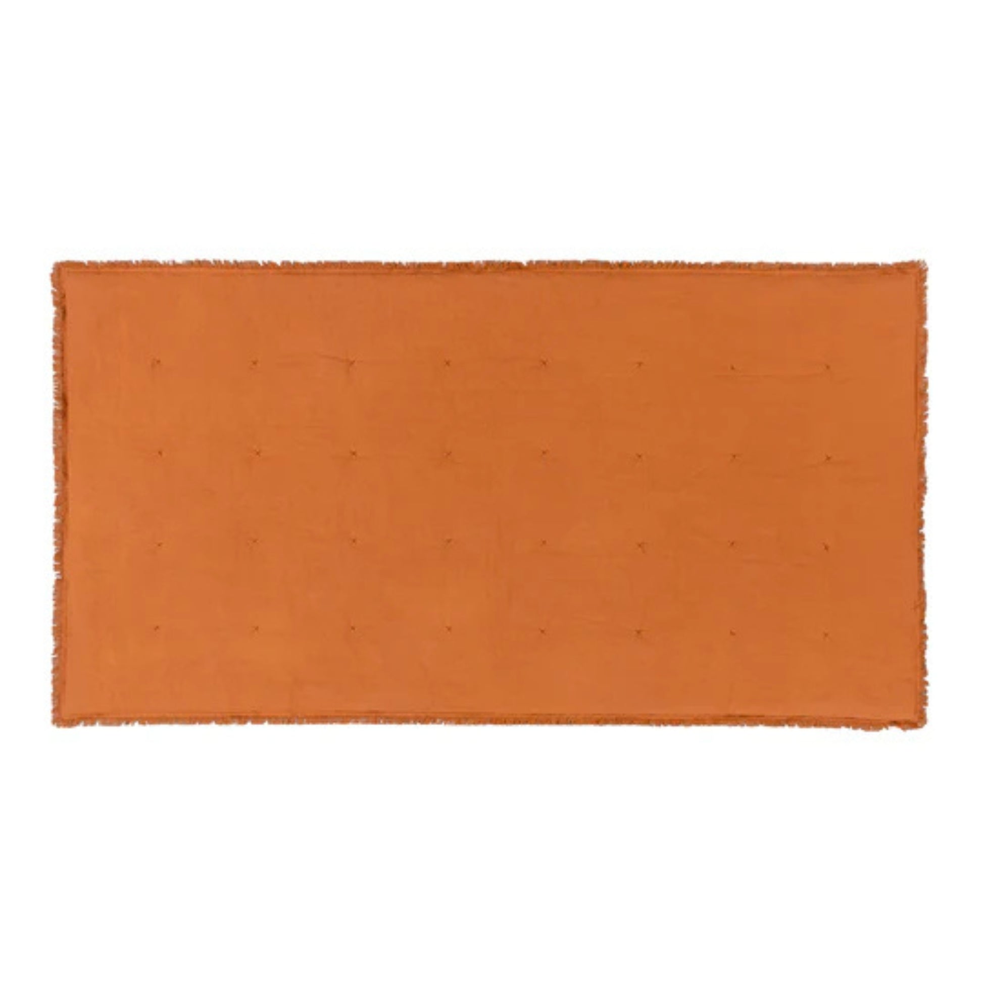 open rust throw on a white ackground