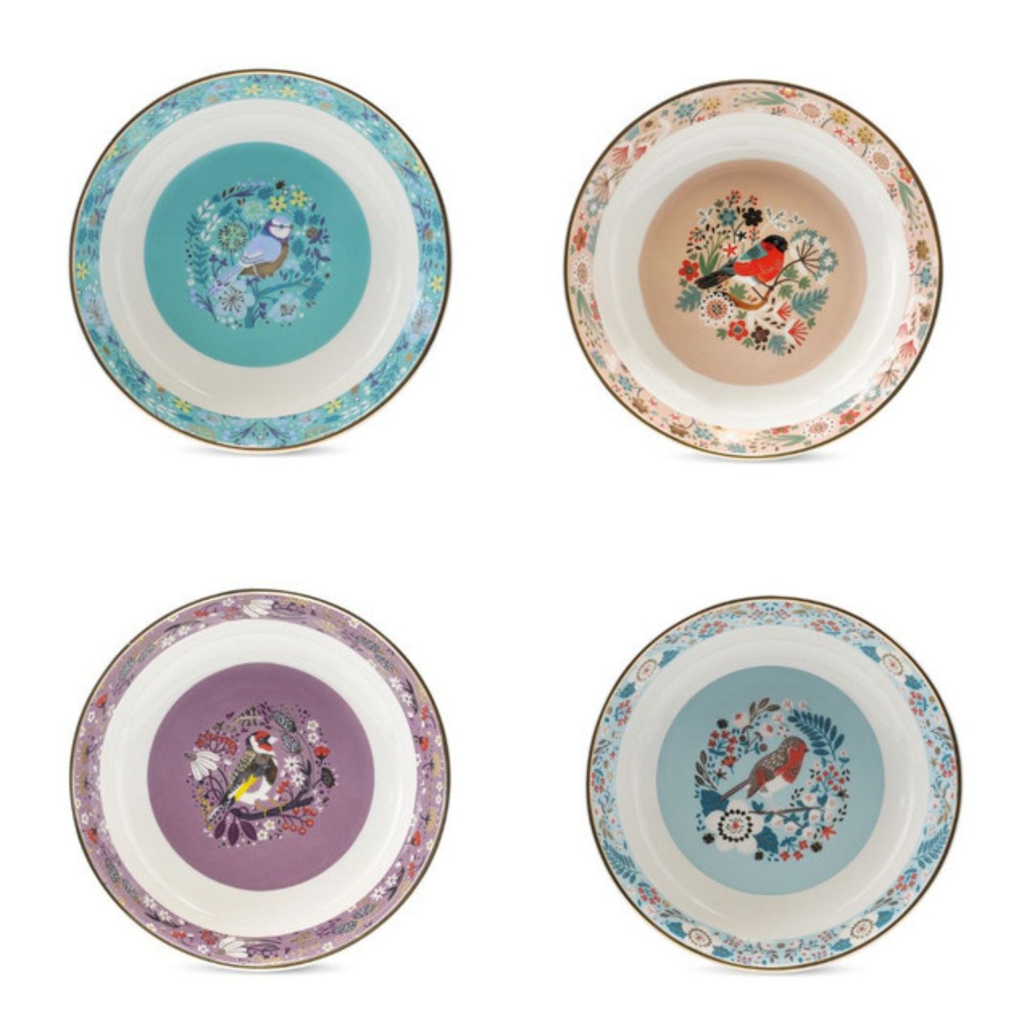 Birdy Set of 4 Pasta Bowls
