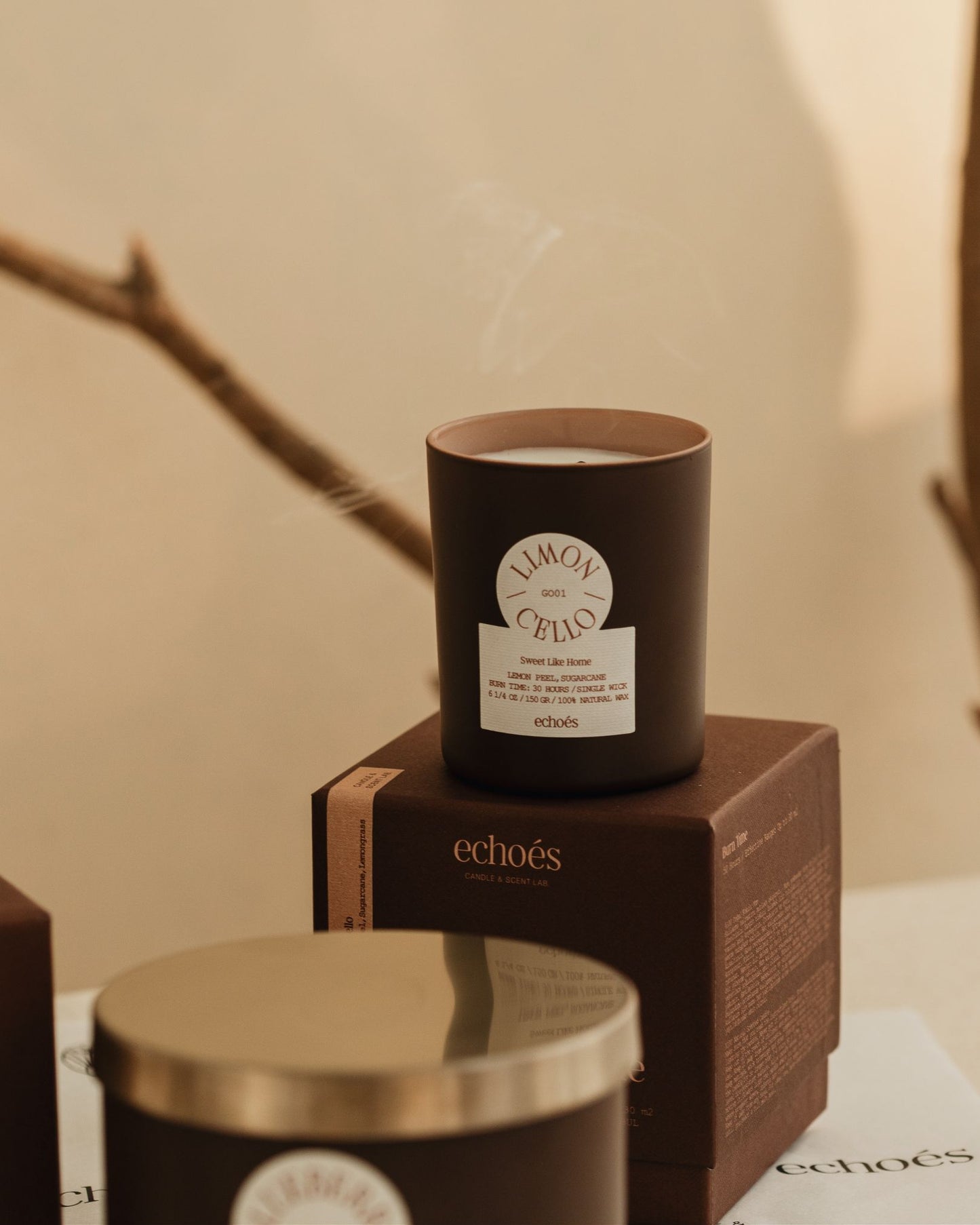 Echoes Natural Tumbler Candle Limoncello