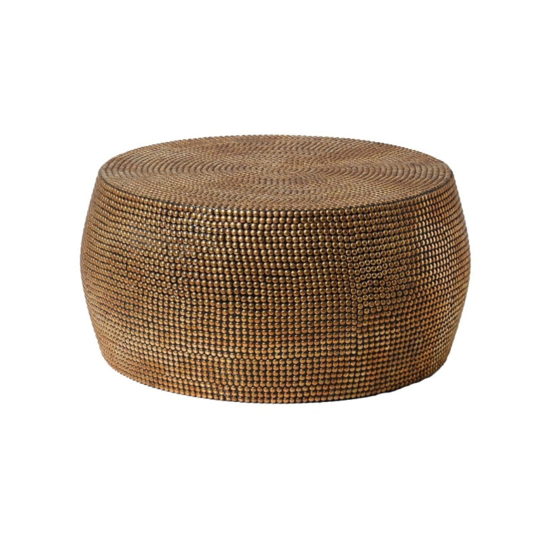 BRASS STUD COFFEE TABLE