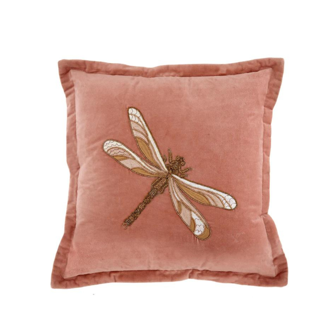 DRAGONFLY VELVET CUSHION