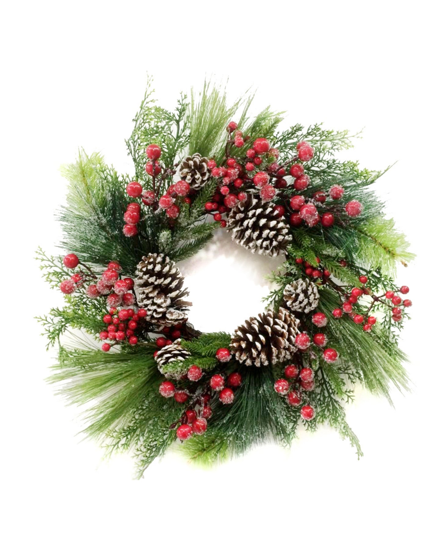 Christmas Berry & Pine Cone Wreath