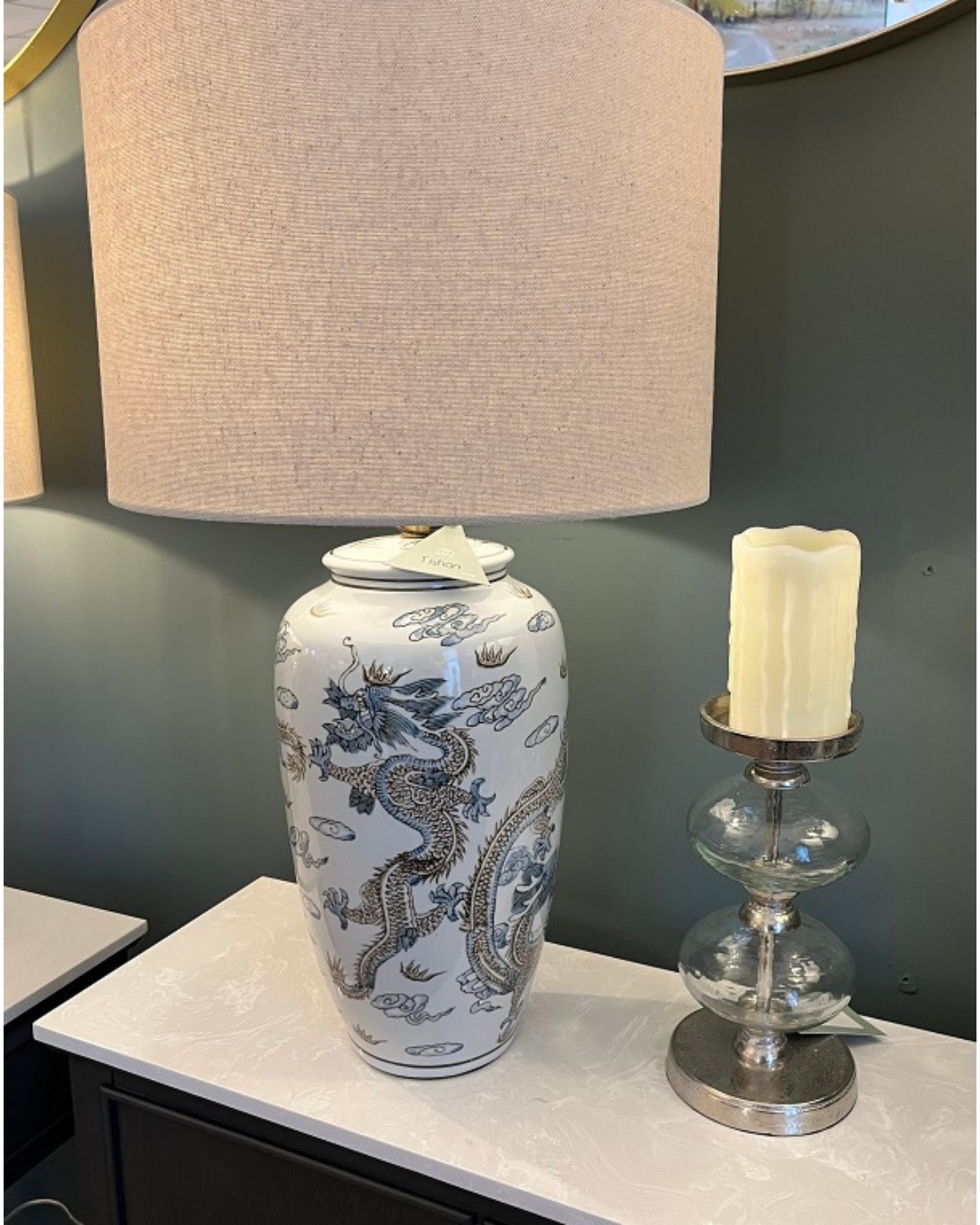 Dragon Ceramic Table Lamp