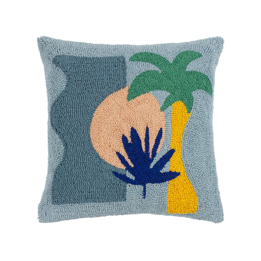 Palm Tree Knit Cushion