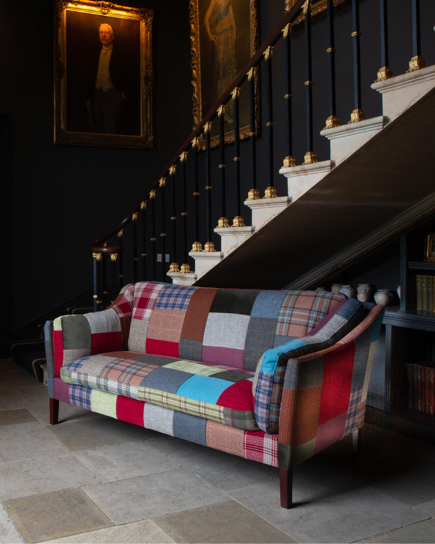 Maurice Patchwork Large 2 Seater Sofa