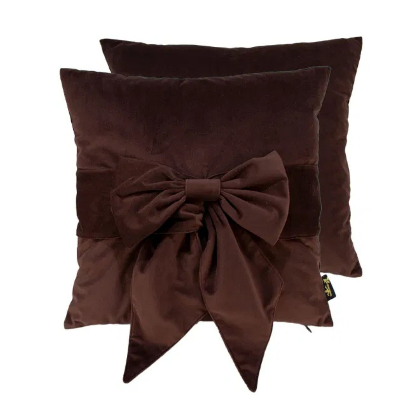 Tied Up Bow Chocolate Cushion