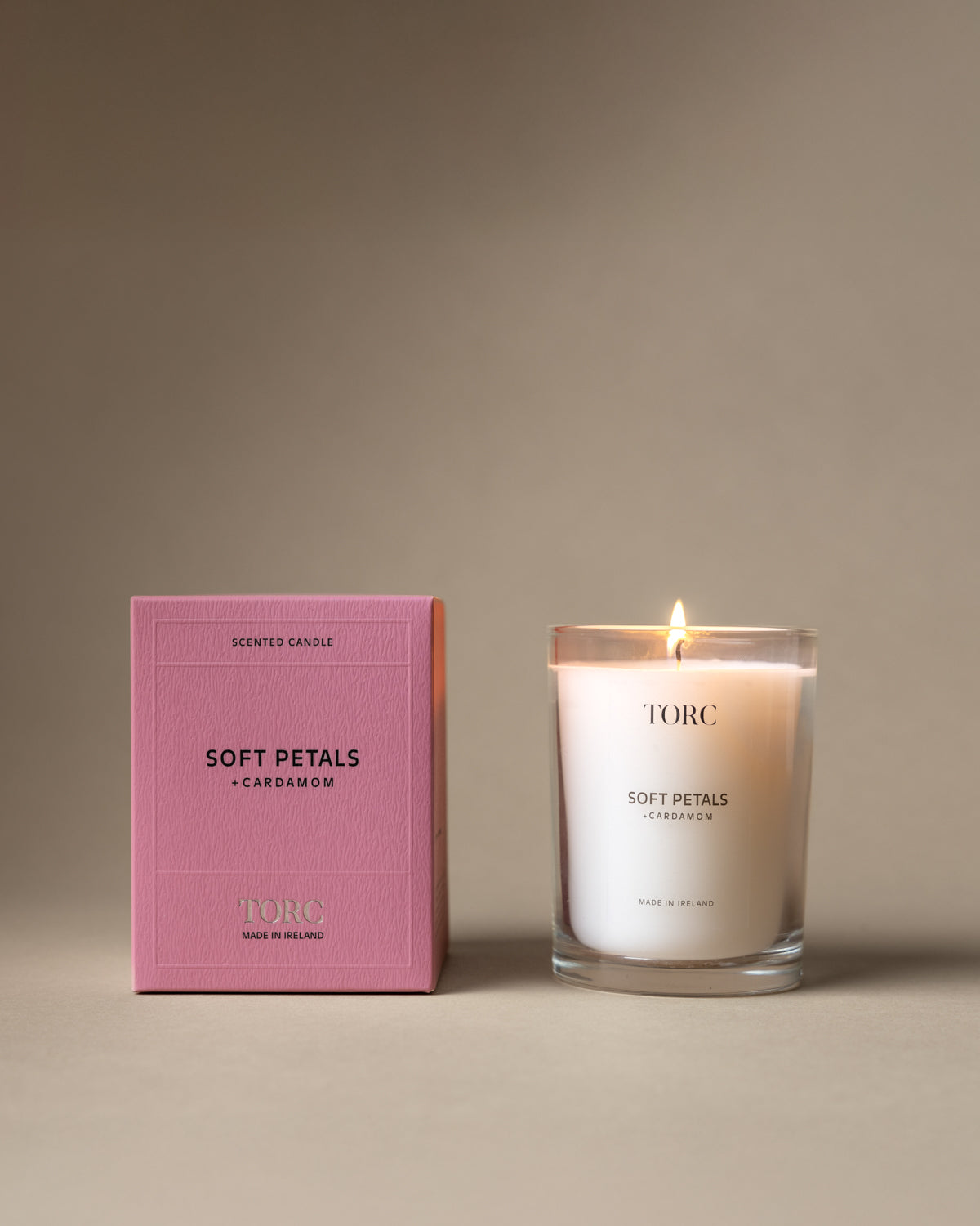 Torc Atelier Soft Petals & Cardamom candle lifestyle