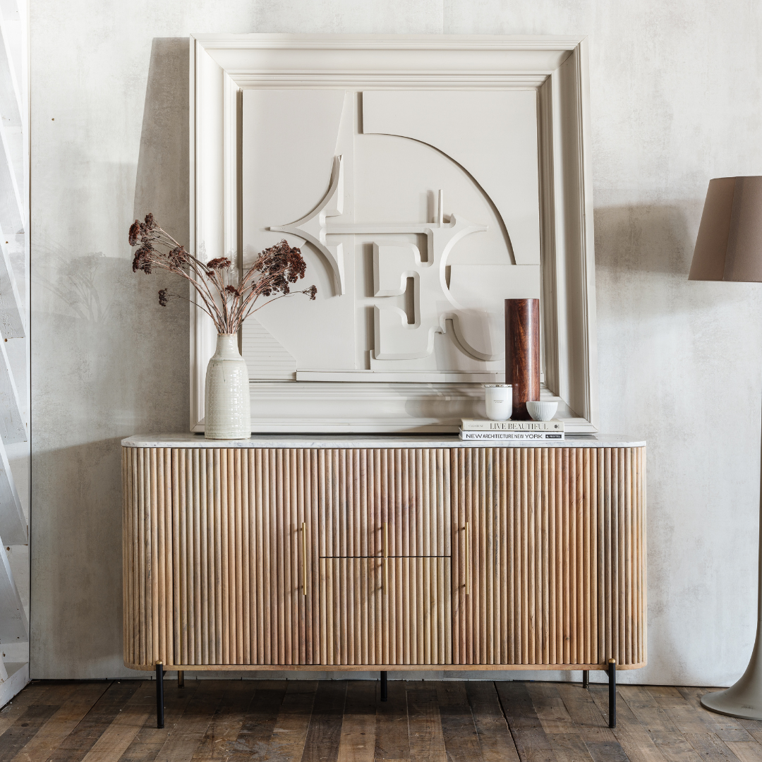 MARBLE SIDEBOARD BLANCO
