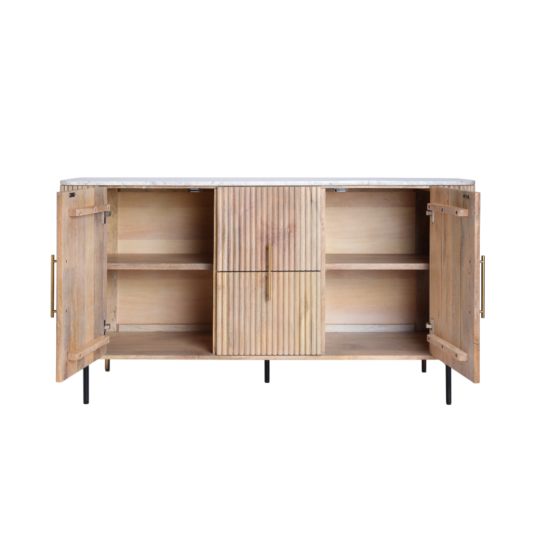 MARBLE SIDEBOARD BLANCO