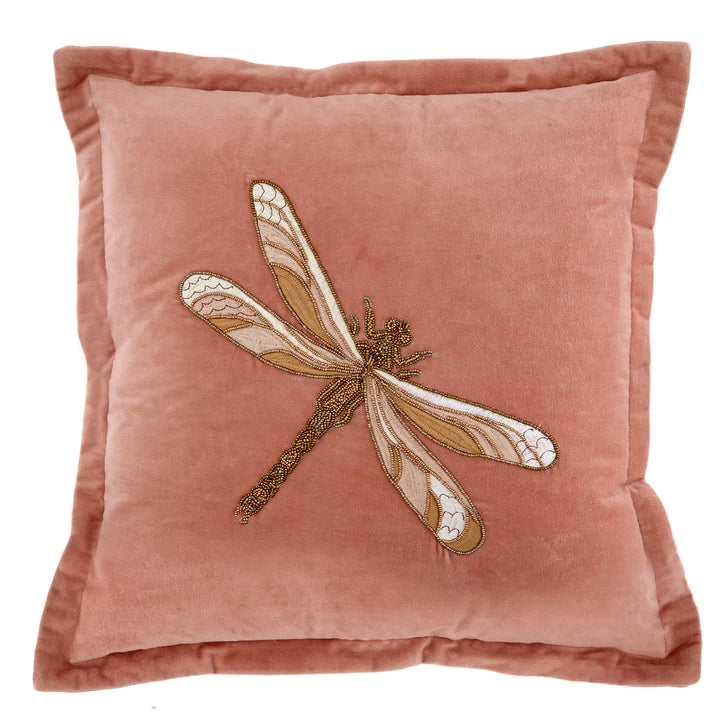 DRAGONFLY VELVET CUSHION