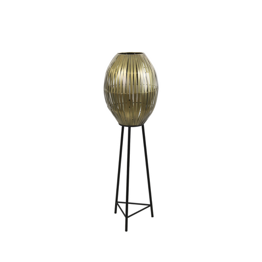 Metal Oval Tripod Floor Lamp
