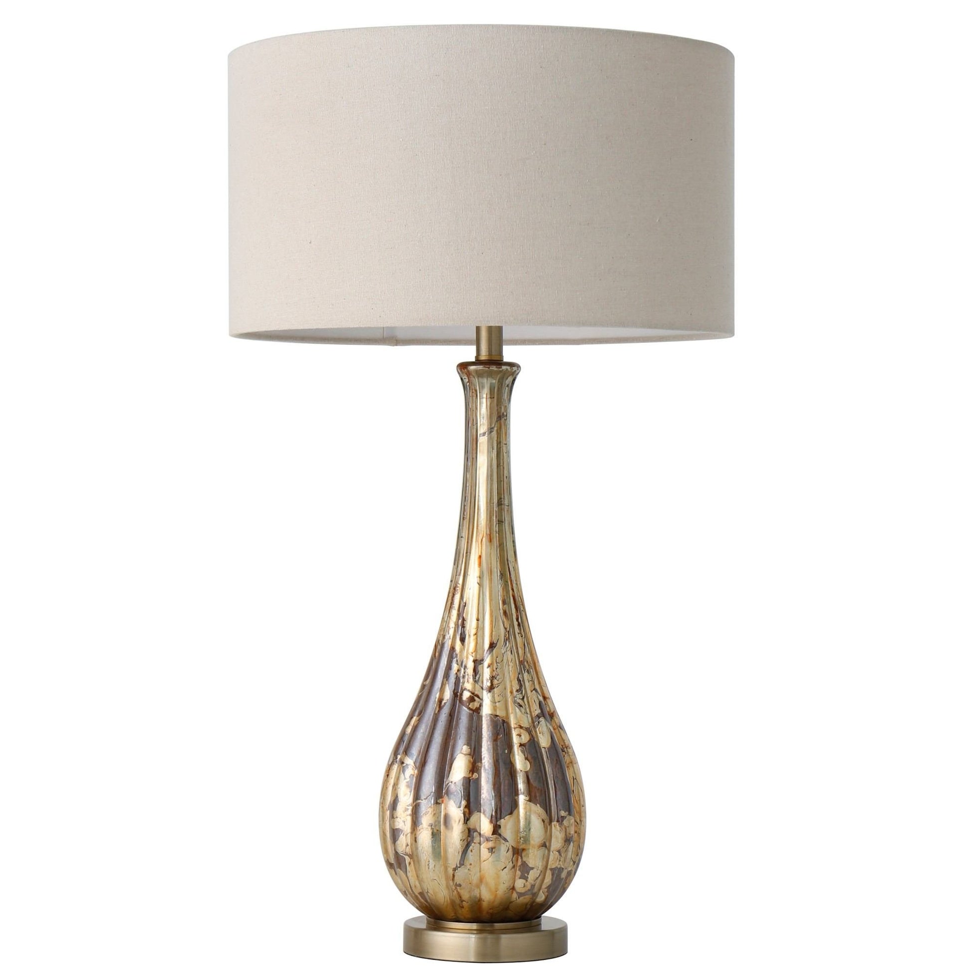 Santiago Glass Table Lamp and Shade