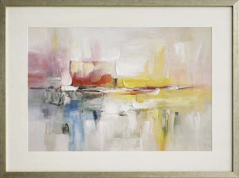 Hand Painted Picture A Splash of Colour Soft Gold Frame