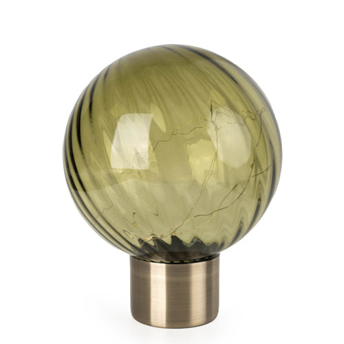 Green Glass Ball Led Table Lamp