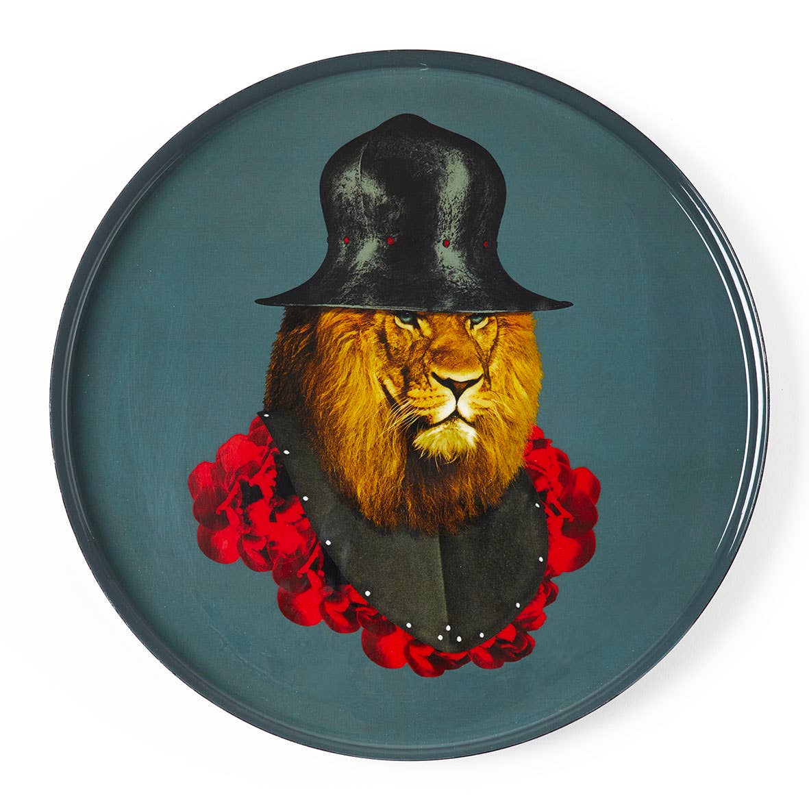 Round Lion Quichotte Tray