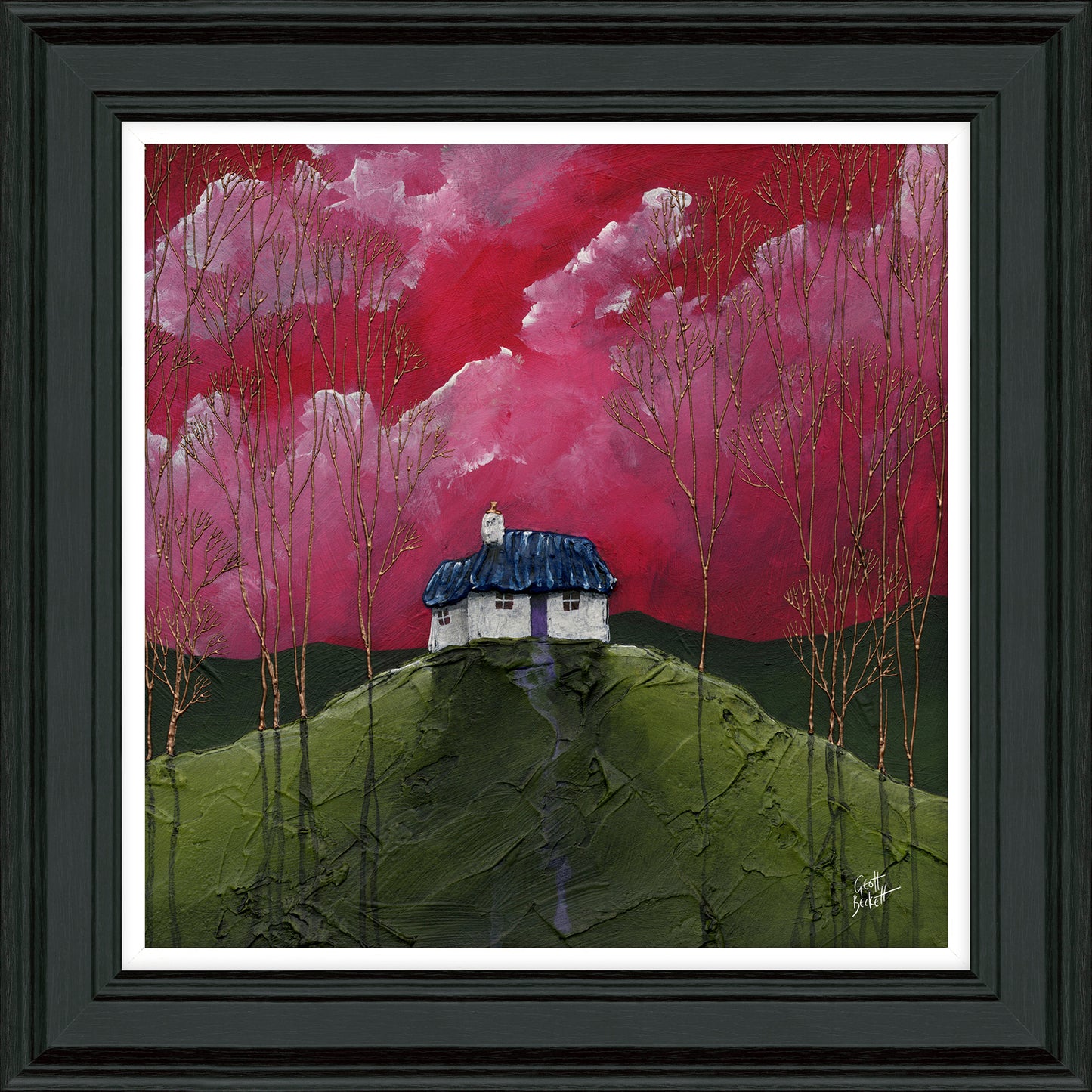 Cherry Top Cottage Framed Art