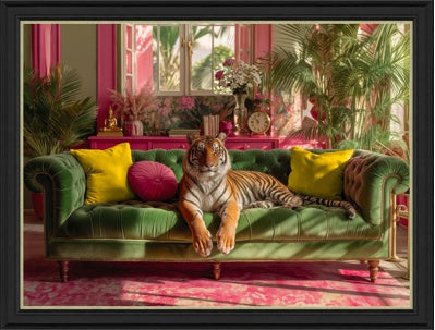 Tropical Lounging Tiger