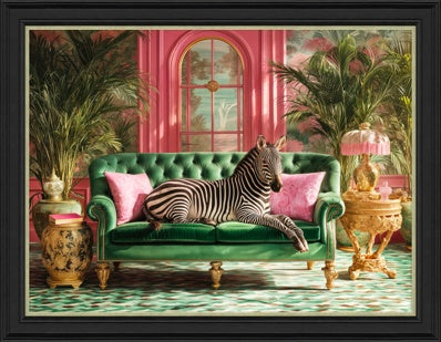 Tropical Lounging Zebra
