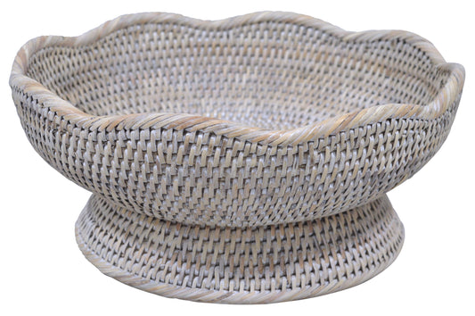 Scallop Fruit Bowl - Natural White Wash