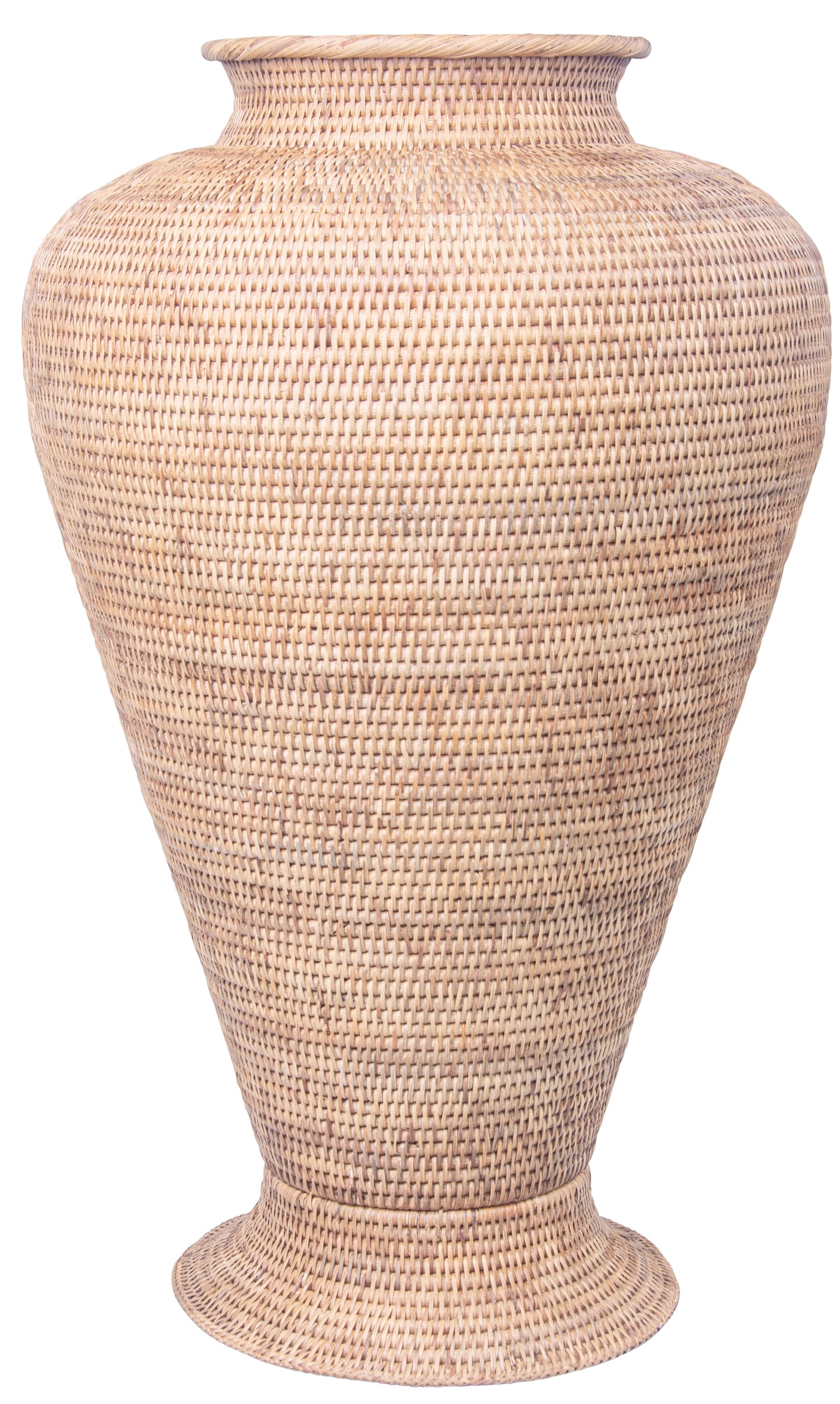 Large Rattan Egypt Flower Pot - Natural Matte