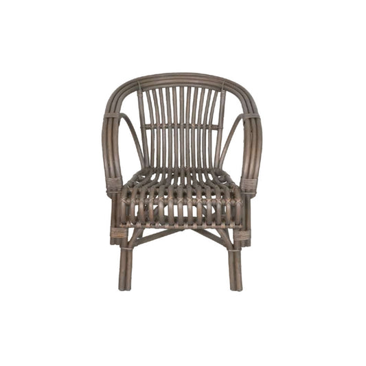 Wicker chair on a white background