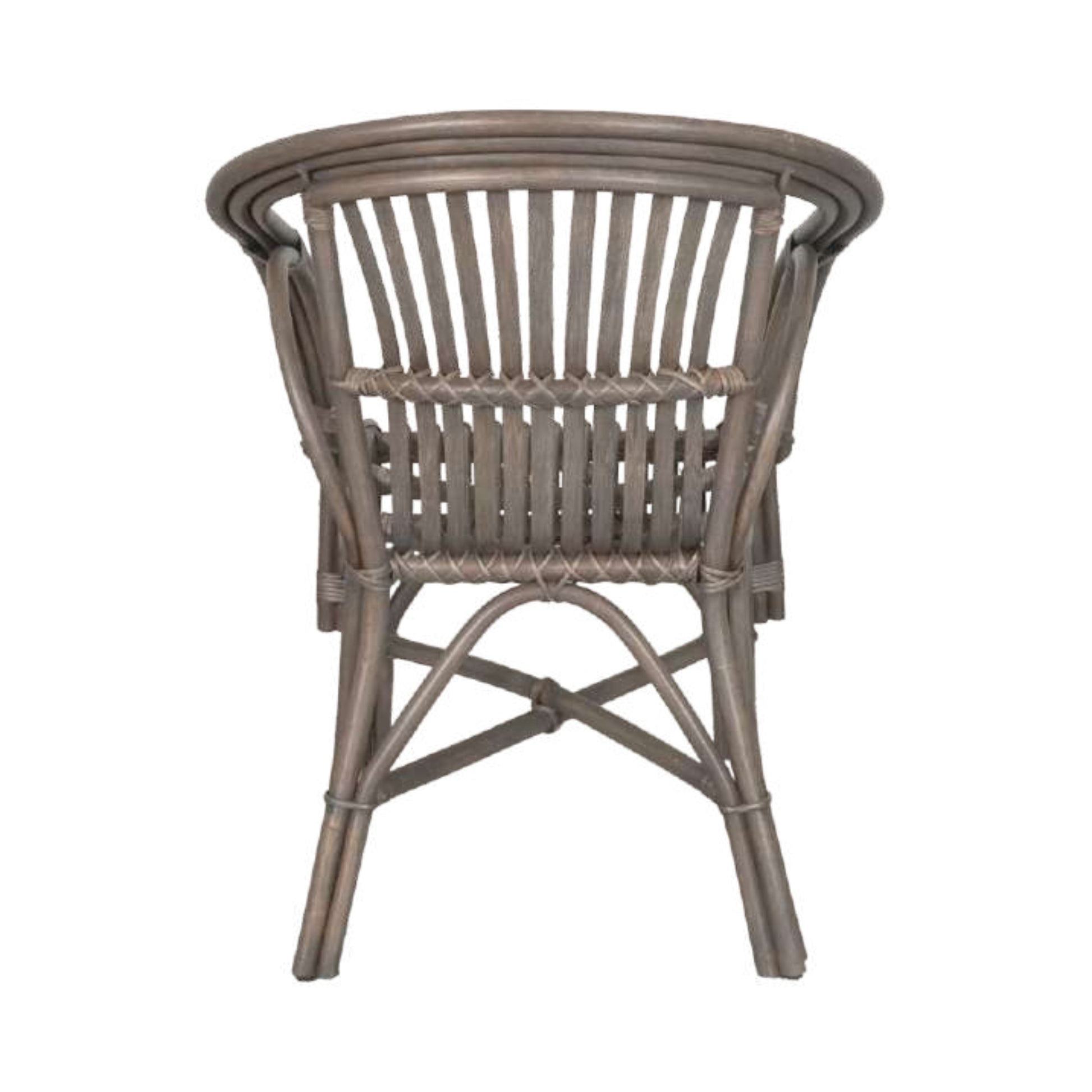 Wicker chair on a white background