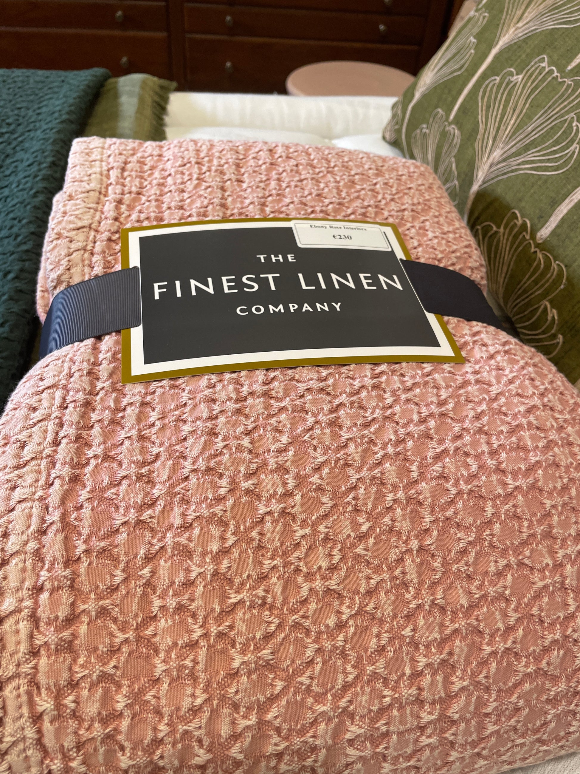 Lunar Stone / Blush Bedspread
