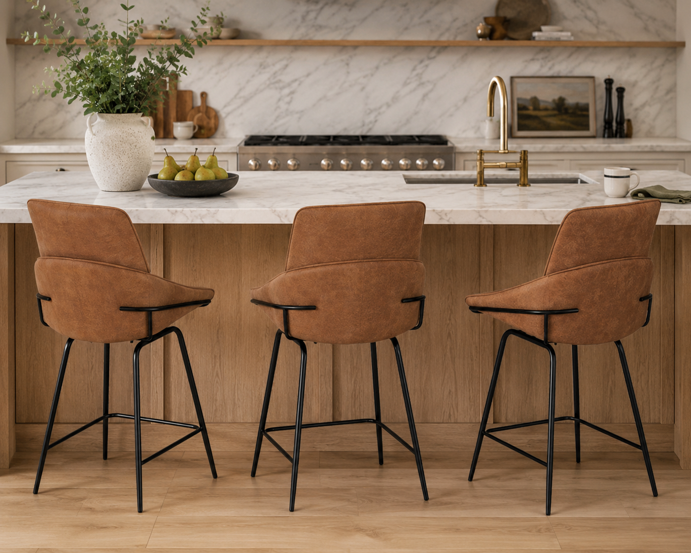 Jackson Counter Chair Tan