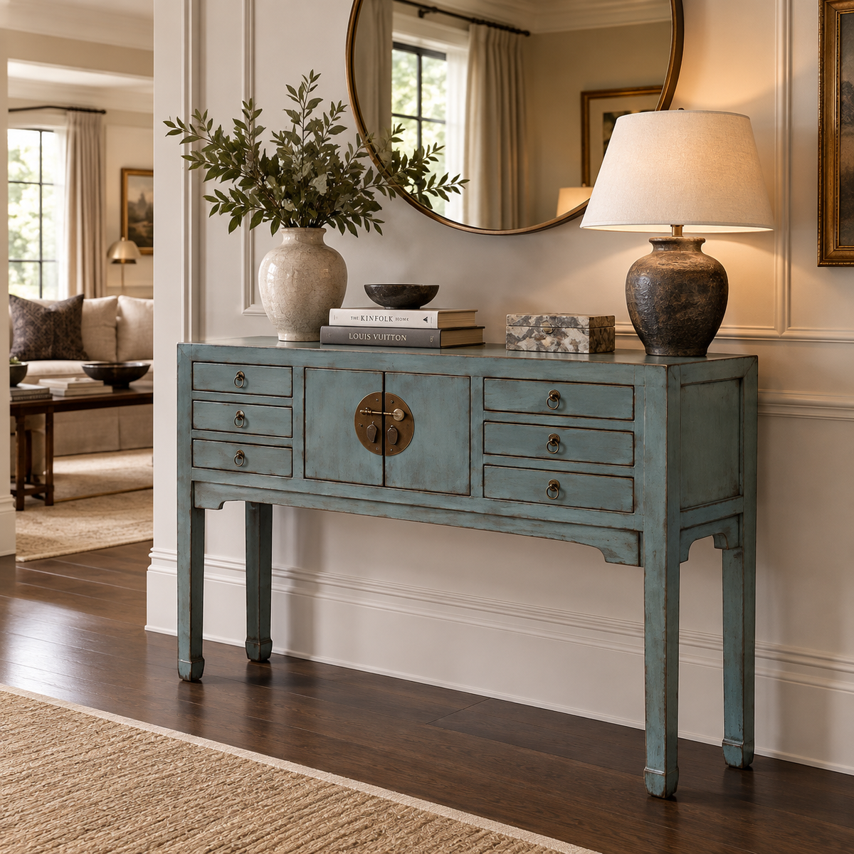 The Meridian Six-Drawer Console