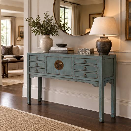 The Meridian Six-Drawer Console