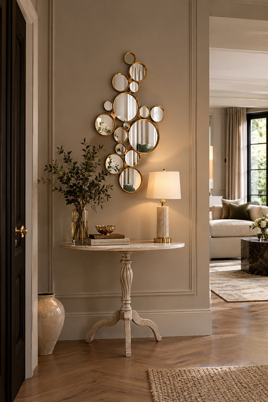 The Galaxy Gold Circles Mirror Collection Only