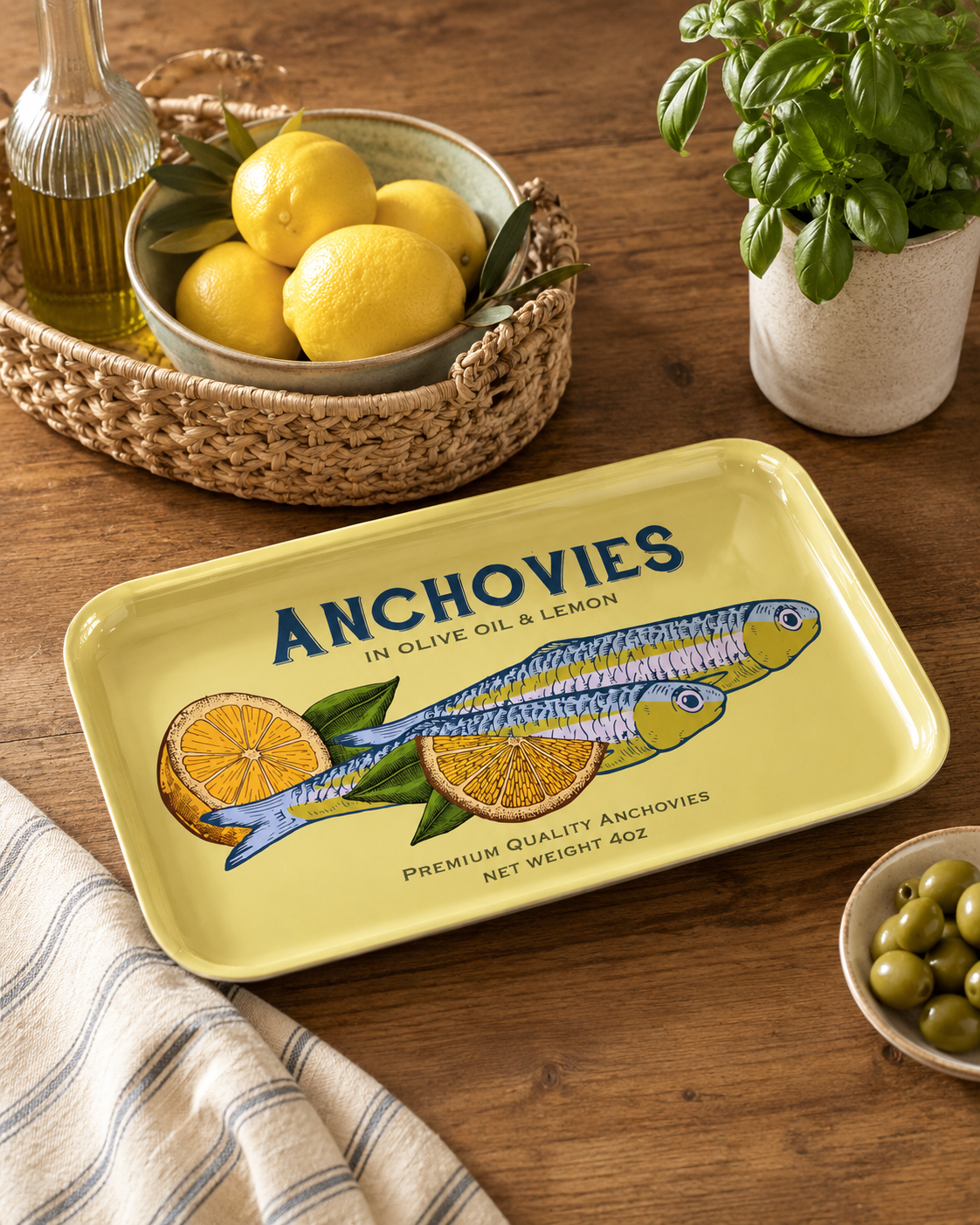 Tin Fish Trinket Tray