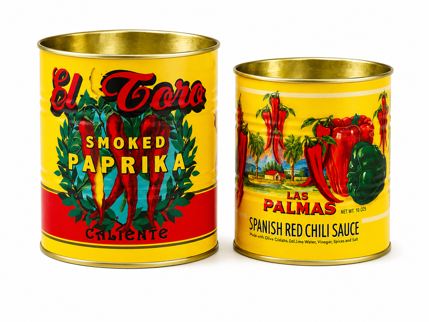 Set of Two Tomato / Chilli Tins