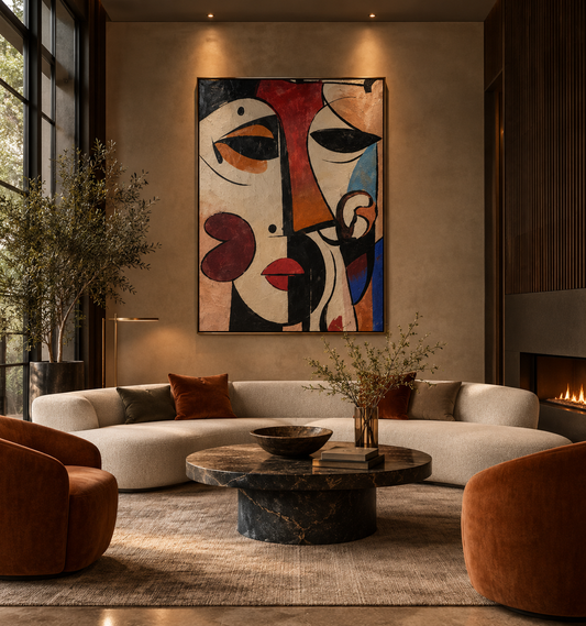 Broken Reflections Abstract Canvas